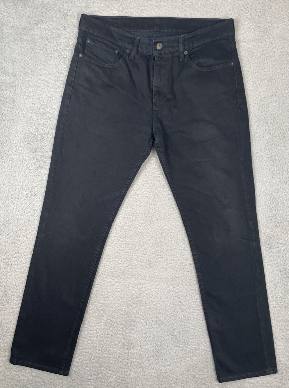 Vintage Levis 511 Jeans Mens 33x30 (34x31) Black Straight Taper Leg